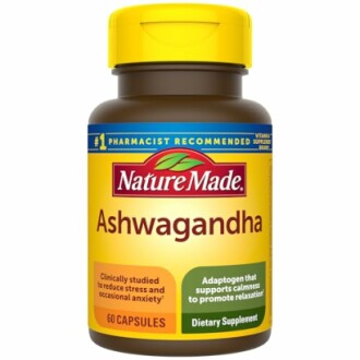 Bottle of Nature Made Ashwagandha supplement