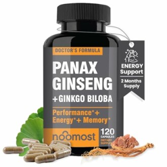 Authentic Korean Red Panax Ginseng + Ginkgo Biloba