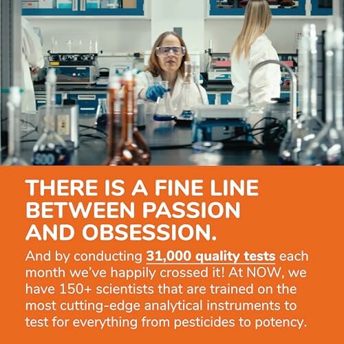 Scientists in a lab conducting quality tests.